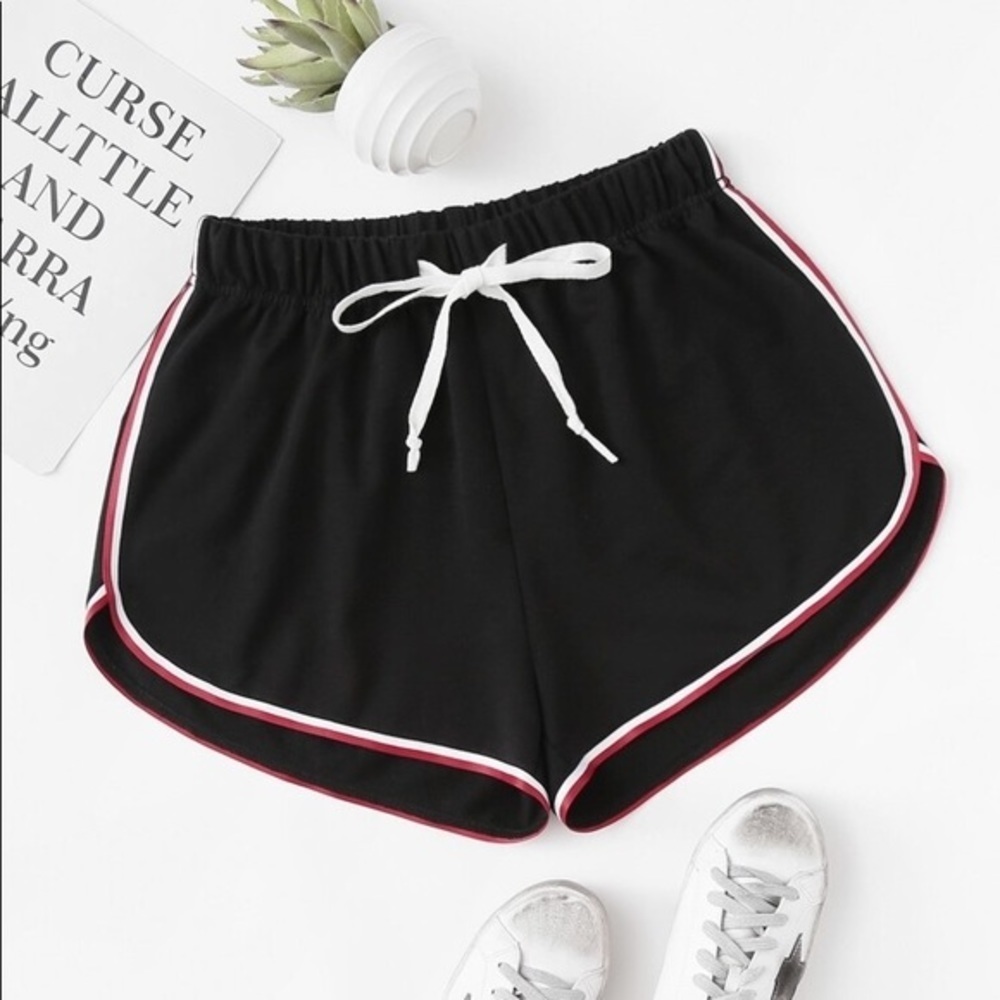 New Black Draw String Sport Shorts​